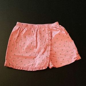 Lime Green Girls Red Plaid Skort Size 6X